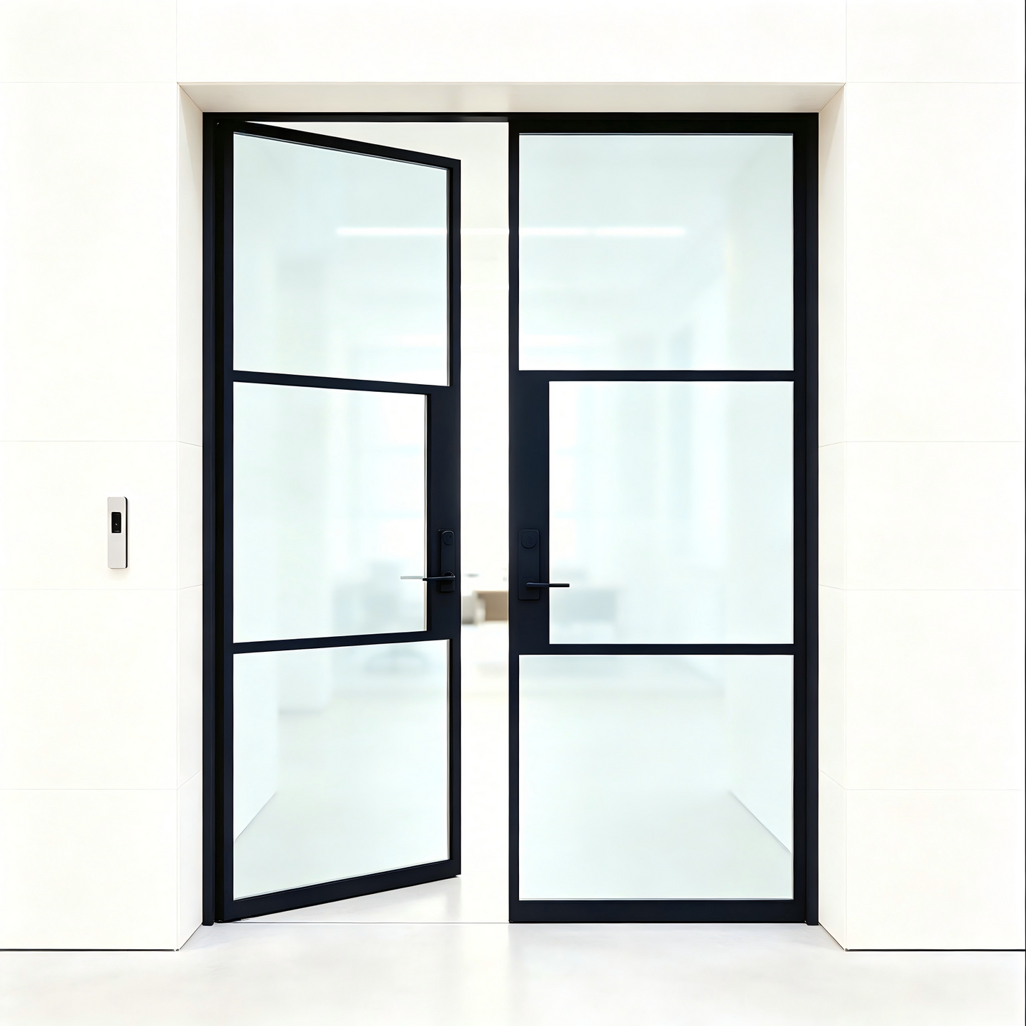 Light 6 Double | Steel French Doors