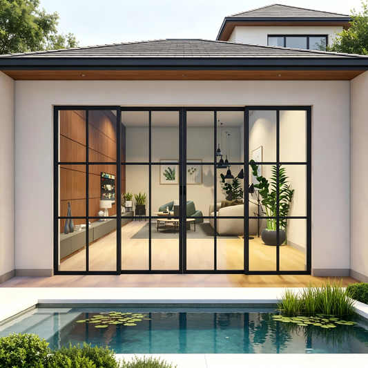 Pre-Order: Light 6 Interior Sliding Door | Steel Interior Doors (Ships 16-18 Weeks)