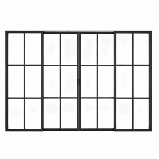 Pre-Order: Light 6 Interior Sliding Door | Steel Interior Doors (Ships 16-18 Weeks)