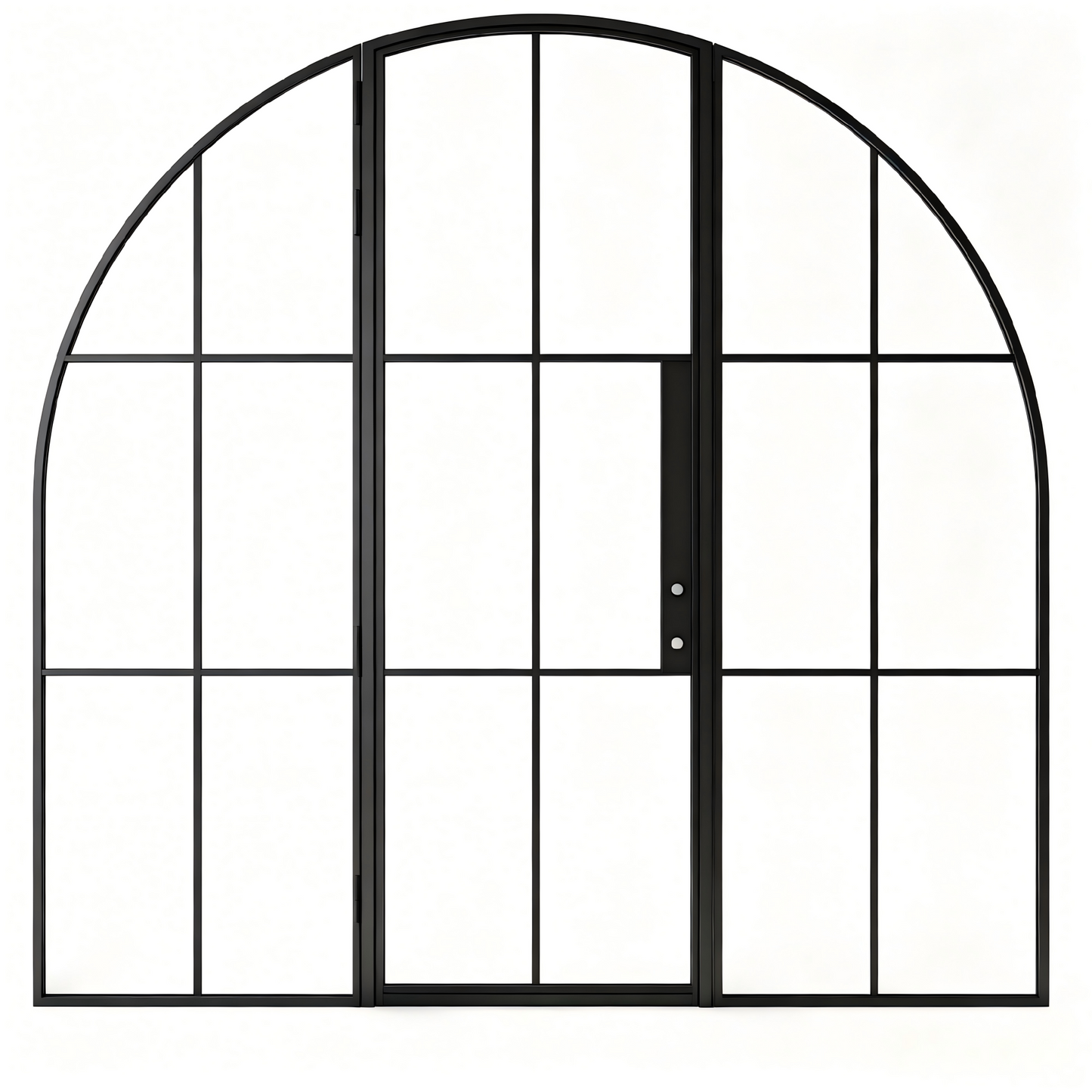Arched French Triple Door