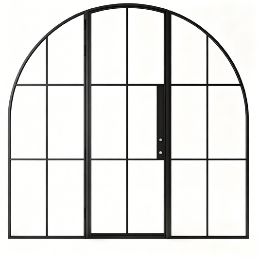 Arched French Triple Door