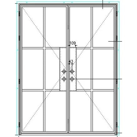 Pre-Order: Light 6S Double | Cold Rolled Steel Doors (Ships 16-18 Weeks)
