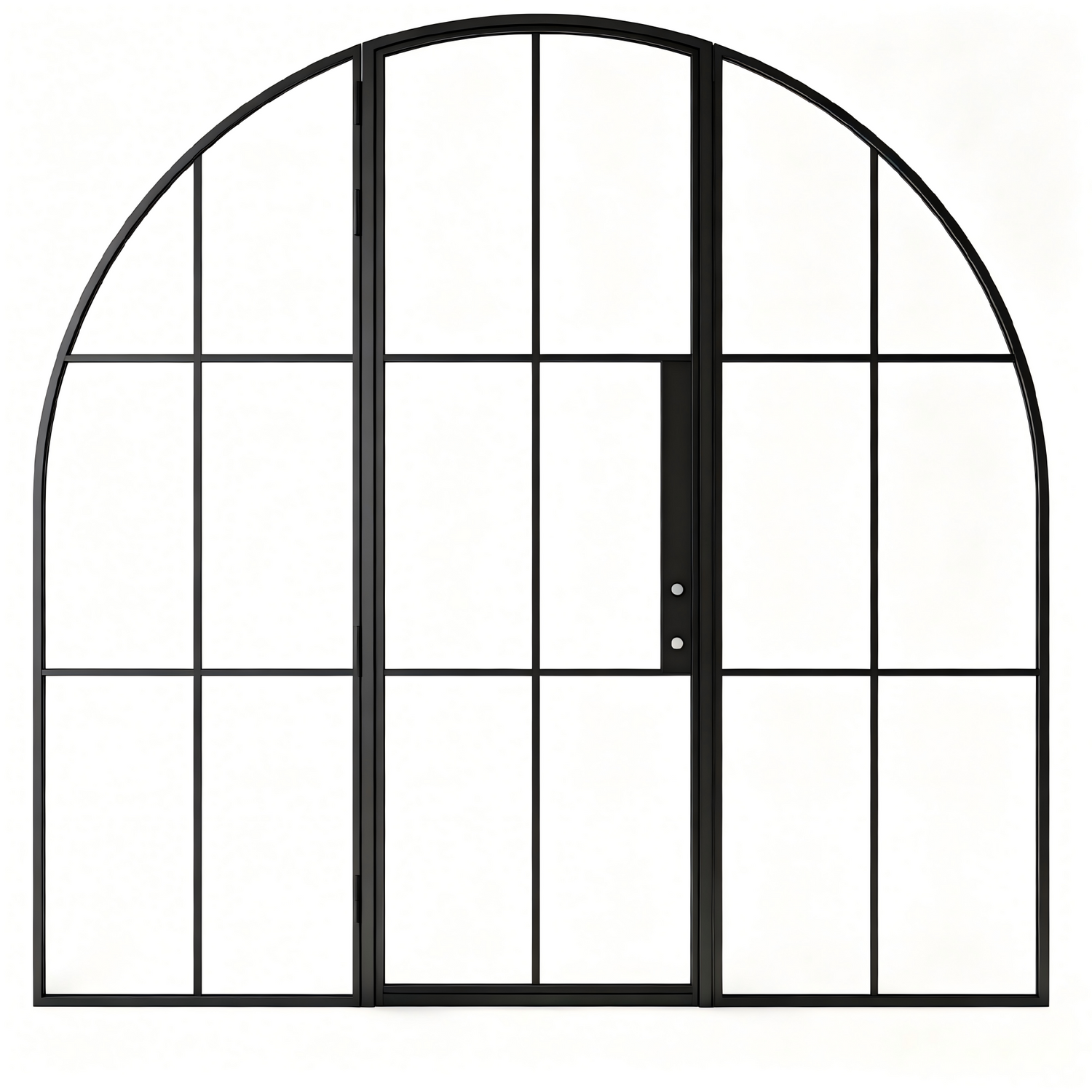 Arched French Triple Door