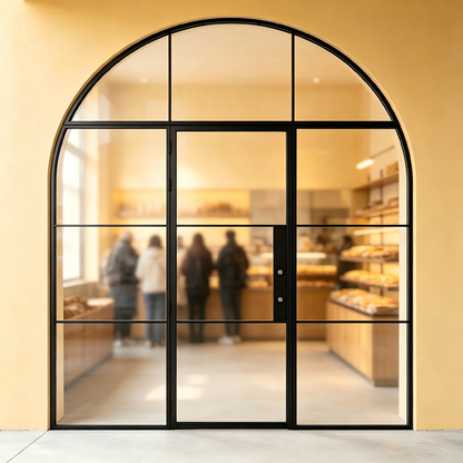 Arched French Triple Door