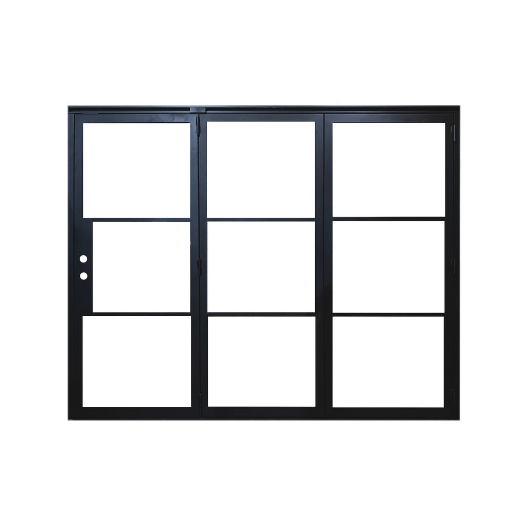 Light 3 Bi-Fold - 3 Panel | Steel French Doors