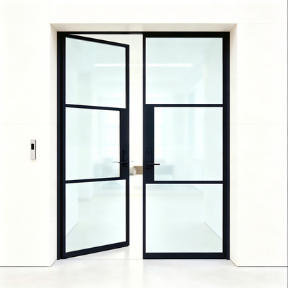 Light 6 Double | Steel French Doors