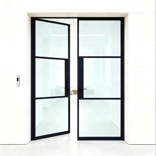 Light 6 Double | Steel French Doors
