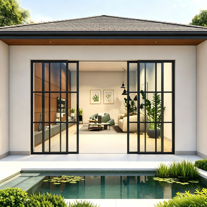Pre-Order: Light 6 Interior Sliding Door | Steel Interior Doors (Ships 16-18 Weeks)