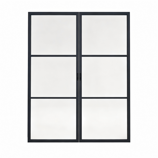 Pre-Order: Light 3 Interior - Double Pocket Door | Steel Pocket Doors