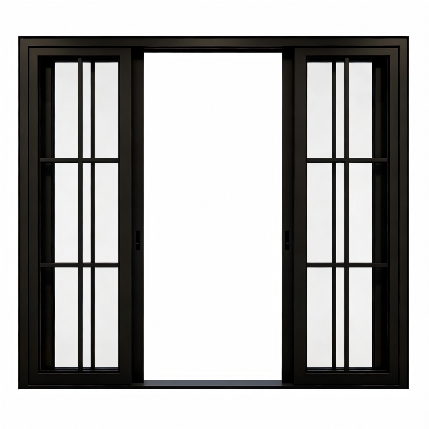 Pre-Order: Light 6 - 4 Panel (Fix - 2 Sliding - Fix) | Steel Sliding Doors (Ships 16-18 Weeks)