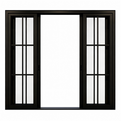Pre-Order: Light 6 - 4 Panel (Fix - 2 Sliding - Fix) | Steel Sliding Doors (Ships 16-18 Weeks)