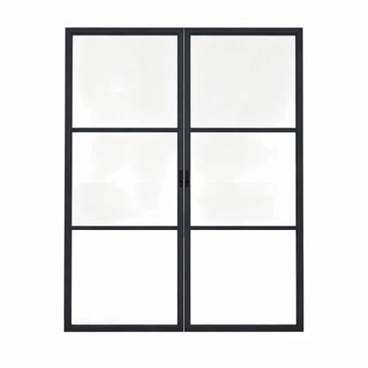 Pre-Order: Light 3 Interior - Double Pocket Door | Steel Pocket Doors (Ships 16-18 Weeks)