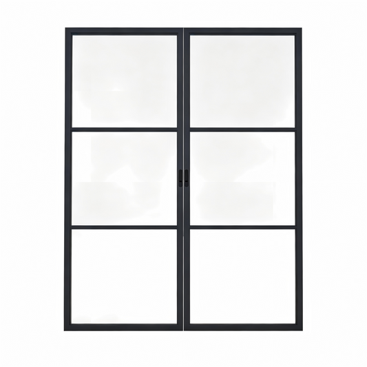 Pre-Order: Light 3 Interior - Double Pocket Door | Steel Pocket Doors (Ships 16-18 Weeks)