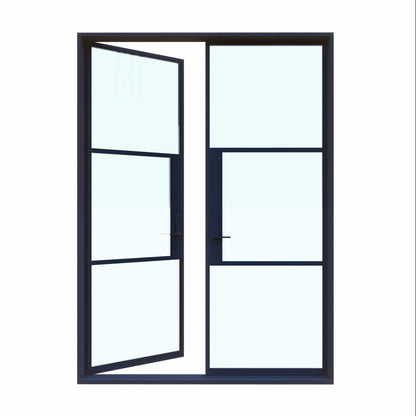 Light 6 Double | Steel French Doors