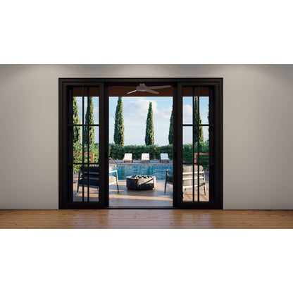 Pre-Order: Light 6 - 4 Panel (Fix - 2 Sliding - Fix) | Steel Sliding Doors (Ships 16-18 Weeks)
